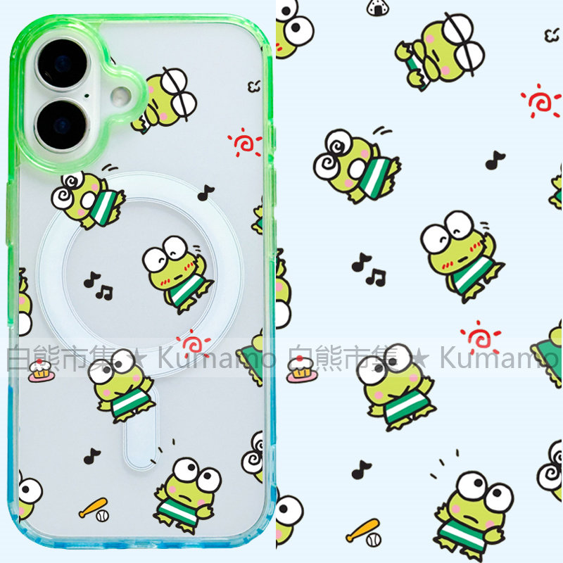 适用iphone17promax苹果17手机壳MagSafe磁吸16渐变15撞色14透明16e保护套华为三星s25ultra大眼蛙青蛙洛克比