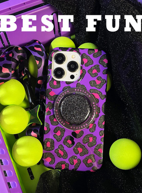 BESTFUN原创设计暗黑欧美豹纹新款iphone16promax手机壳磁苹果15promax轻奢高级感14手机壳