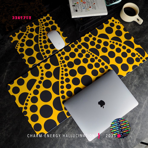 BESTFUN橡胶波点鼠标垫桌垫