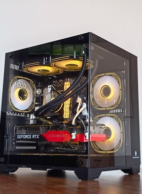 玩嘉孤勇者mini/Plus台式电脑机箱无立柱海景房MATX侧透玻璃DIY