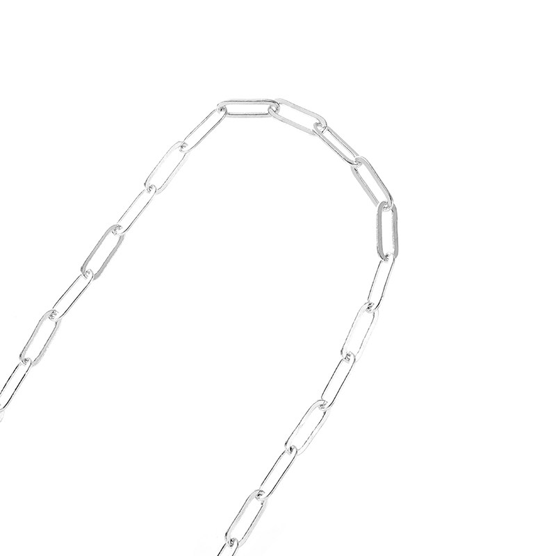 TONGDU S  RECTANGULAR CHAIN OVAL O-SHAPED CHAIN DIY BRACELET LONG O NECKLACE JEWELRY MATERIAL LOOSE CHAIN ACCESSORIES