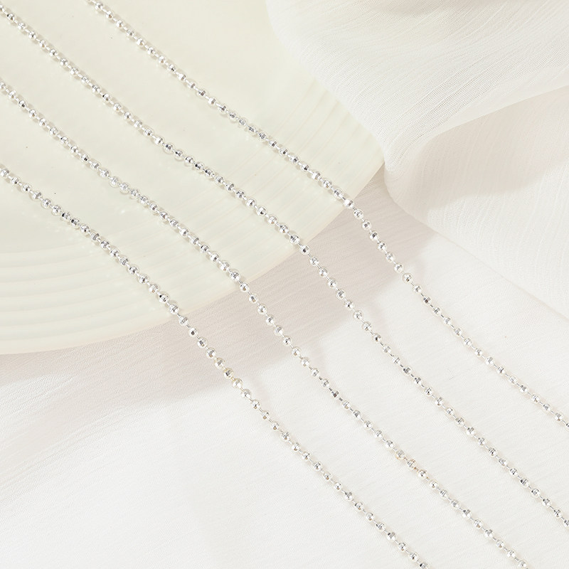 TONGDU S  COLOR-RETAINING LASER BEAD CHAIN BEAD CHAIN HANDMADE DIY NECKLACE MATERIAL BRACELET JEWELRY ACCESSORIES