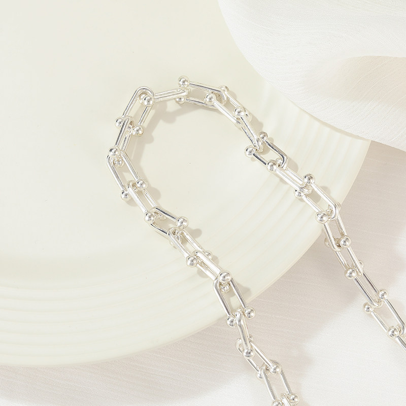 COPPER FERRY S COLOR PRESERVATION U-SHAPED CHAIN EUROPEAN AND AMERICAN STYLE CHAIN HANDMADE NECKLACE DIY MATERIAL BRACELET EARRINGS JEWELRY LOOSE CHAIN