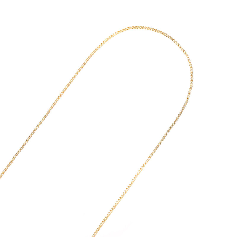 14K GOLD-FILLED COLOR-PRESERVING VENETIAN CHAIN BOX CHAIN TASSEL LOOSE CHAIN NECKLACE DIY BRACELET JEWELRY HANDMADE ACCESSORIES