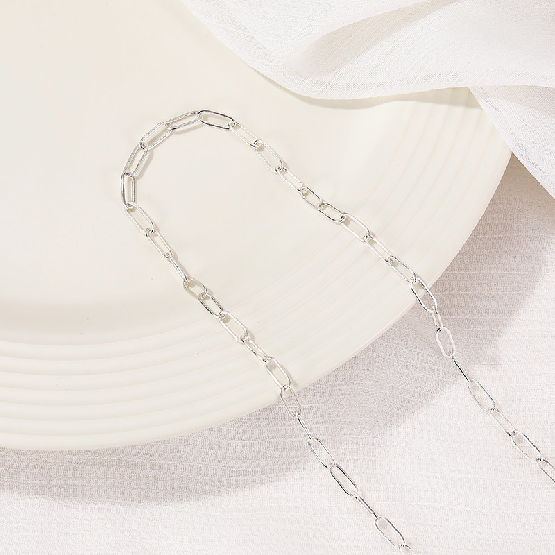 TONGDU S  RECTANGULAR CHAIN OVAL O-SHAPED CHAIN DIY BRACELET LONG O NECKLACE JEWELRY MATERIAL LOOSE CHAIN ACCESSORIES