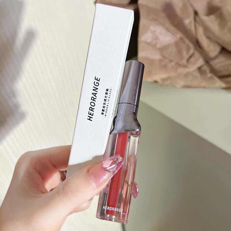 HERORANGE清露绘色镜光唇釉镜面水光持久保湿成膜女HERANGE