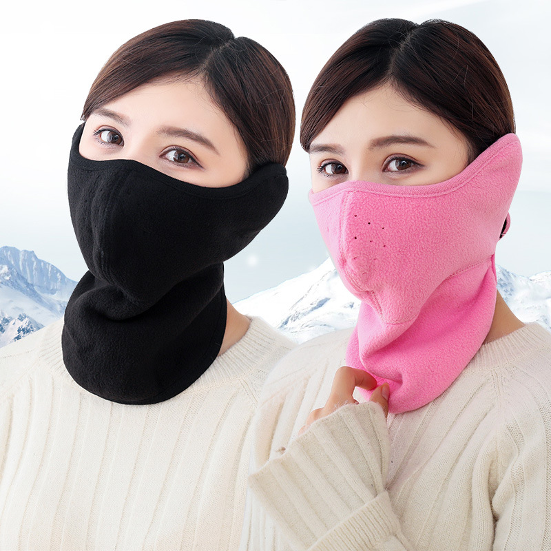 电瓶摩托车冬季骑车防冻护面罩