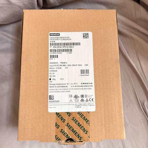 {议价}西门子变频器 6SL3210-1PE12-3UL1 实物拍摄