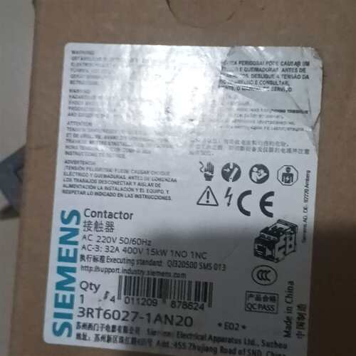 {议价}西门子接触器，全新库存，3RT6027-1AN20.22