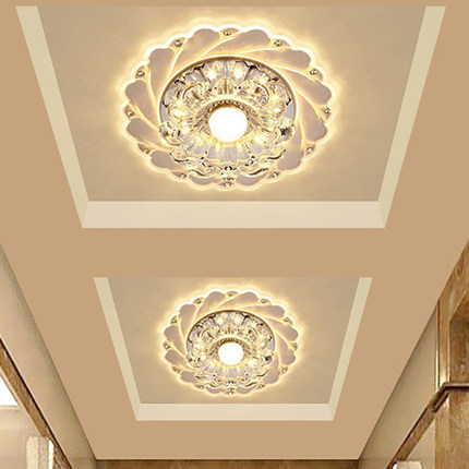 2025新款创意过道灯走廊灯客厅七彩led筒灯嵌入式孔灯玄关吸顶灯