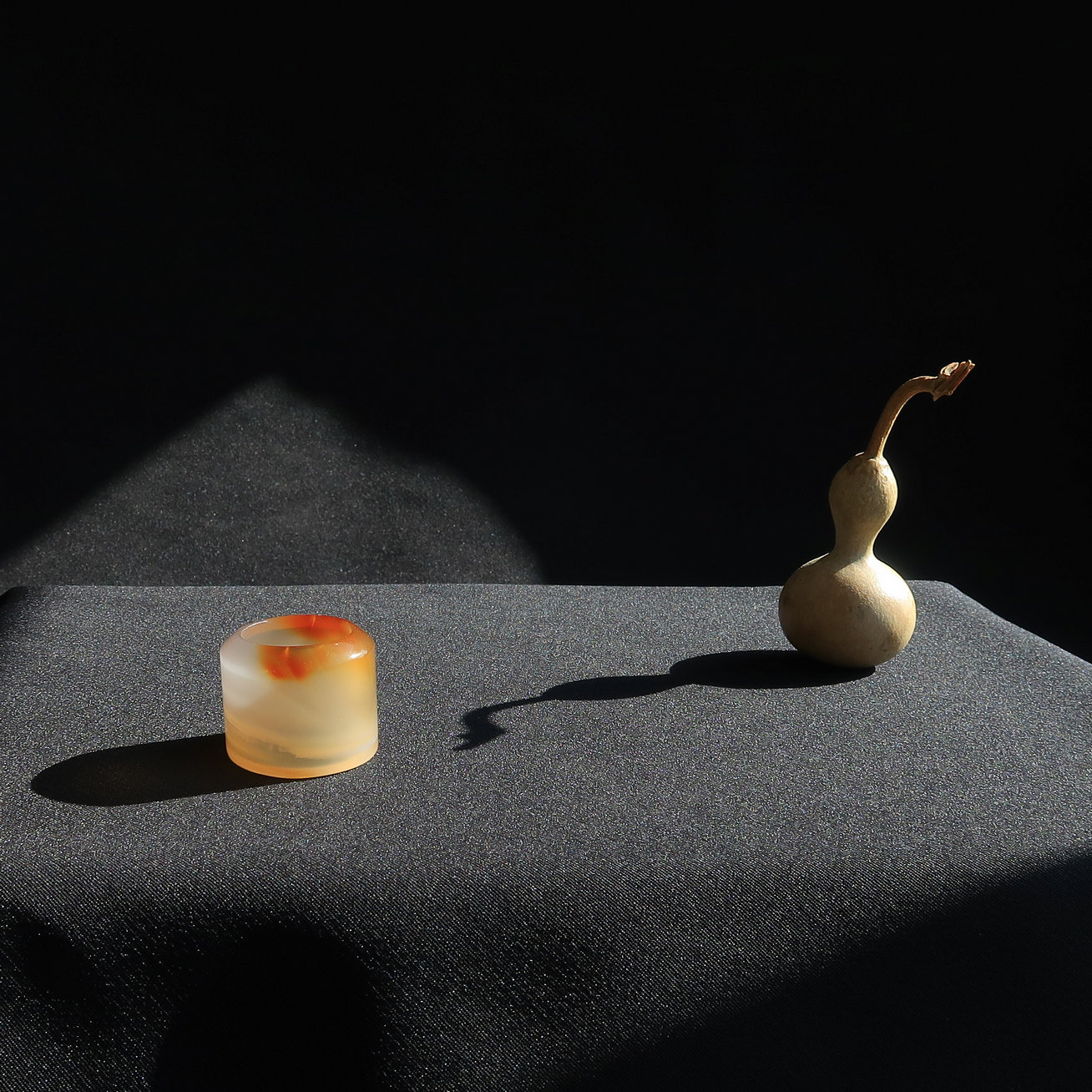 隆和斋藏冰糖底天然玉石玛瑙扳指可作吊坠佩戴漂亮超值玉器保真