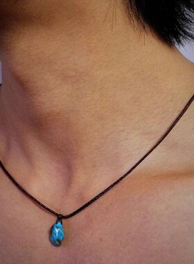 原创绳吊坠项链男女同款藏式复古毛衣链高级