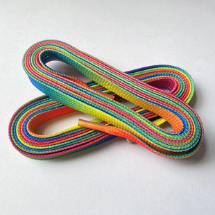 新品彩虹冰球鞋鞋带儿童青少年成人冰刀鞋滑冰鞋花样鞋多色鞋带