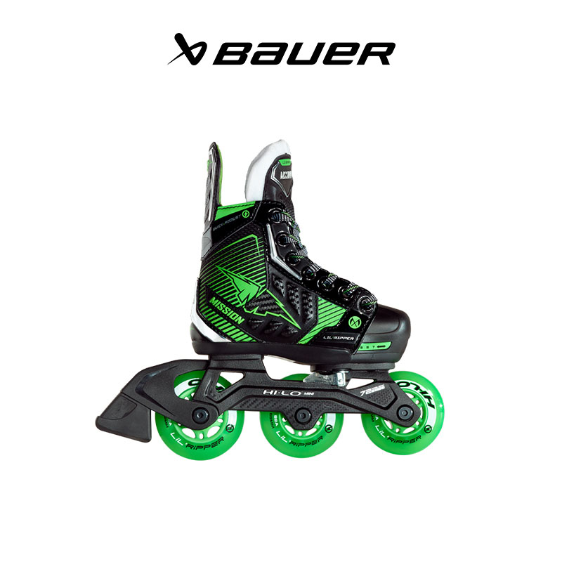 mission带刹车陆地冰球鞋直排轮