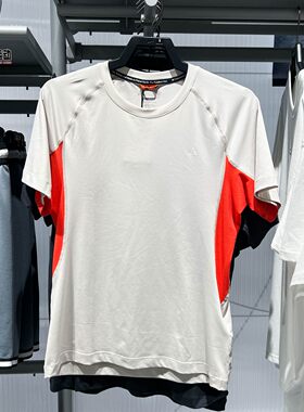 Nike耐克男装2026秋新款经典拼色速干修身运动短袖上衣IO1453-104