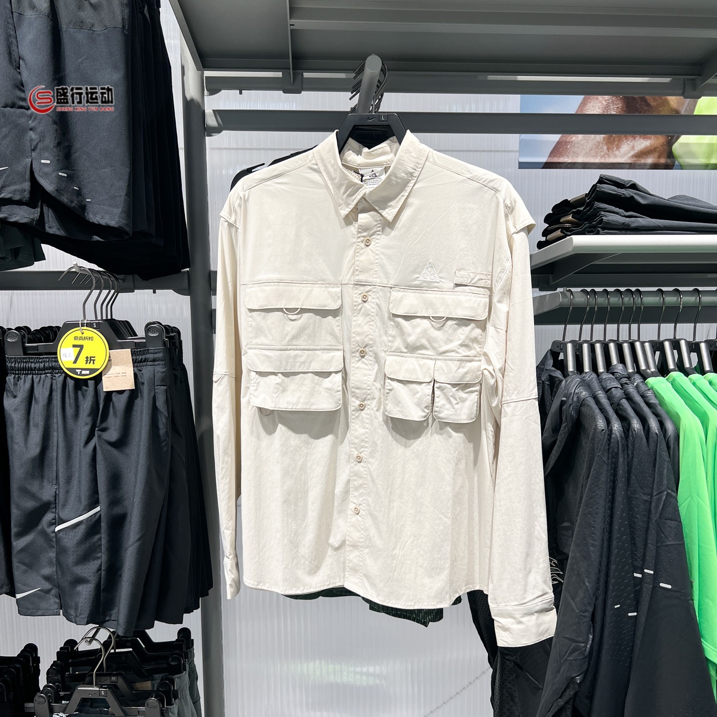 Nike耐克男装2026年秋季日常休闲防晒速干梭织长袖衬衫HJ2466-104