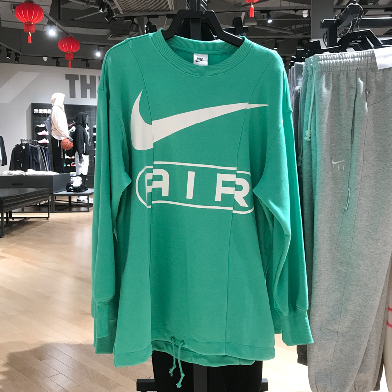 nike耐克女子2024春新款大logo宽松休闲套头衫圆领卫衣FN1898-363 运动服/休闲服装 运动卫衣/套头衫 原图主图