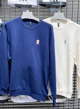 Adidas阿迪达斯男子2025秋运动宽松圆领卫衣套头衫 JW8520 JX1085