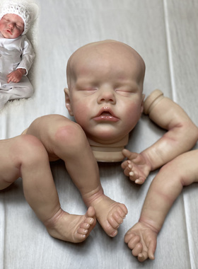 OtardDolls 白胚娃娃 仿真婴儿18-22“塑胶娃娃模型出口重生娃娃