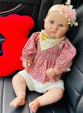 OtardDolls 60厘米噘嘴夏洛特重生娃娃 半搪胶棉身仿真婴儿玩具