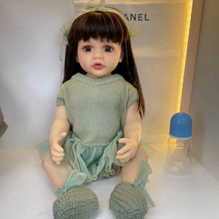 55厘米仿真婴儿洋娃娃中国娃娃可爱宝宝纯手工高端制作儿童玩具