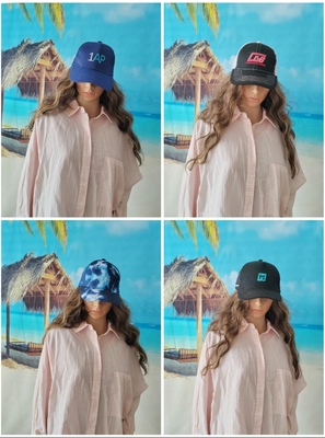 外贸出口美国单简约潮牌刺绣迷彩帽硬顶弯檐大头显脸小半网棒球帽