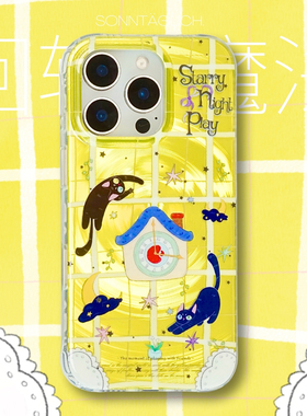 【支持17】永远星期天时间魔法正版授权双层IMD手机壳iPhone141516promax华为mate6070pro硬壳全包透明边框