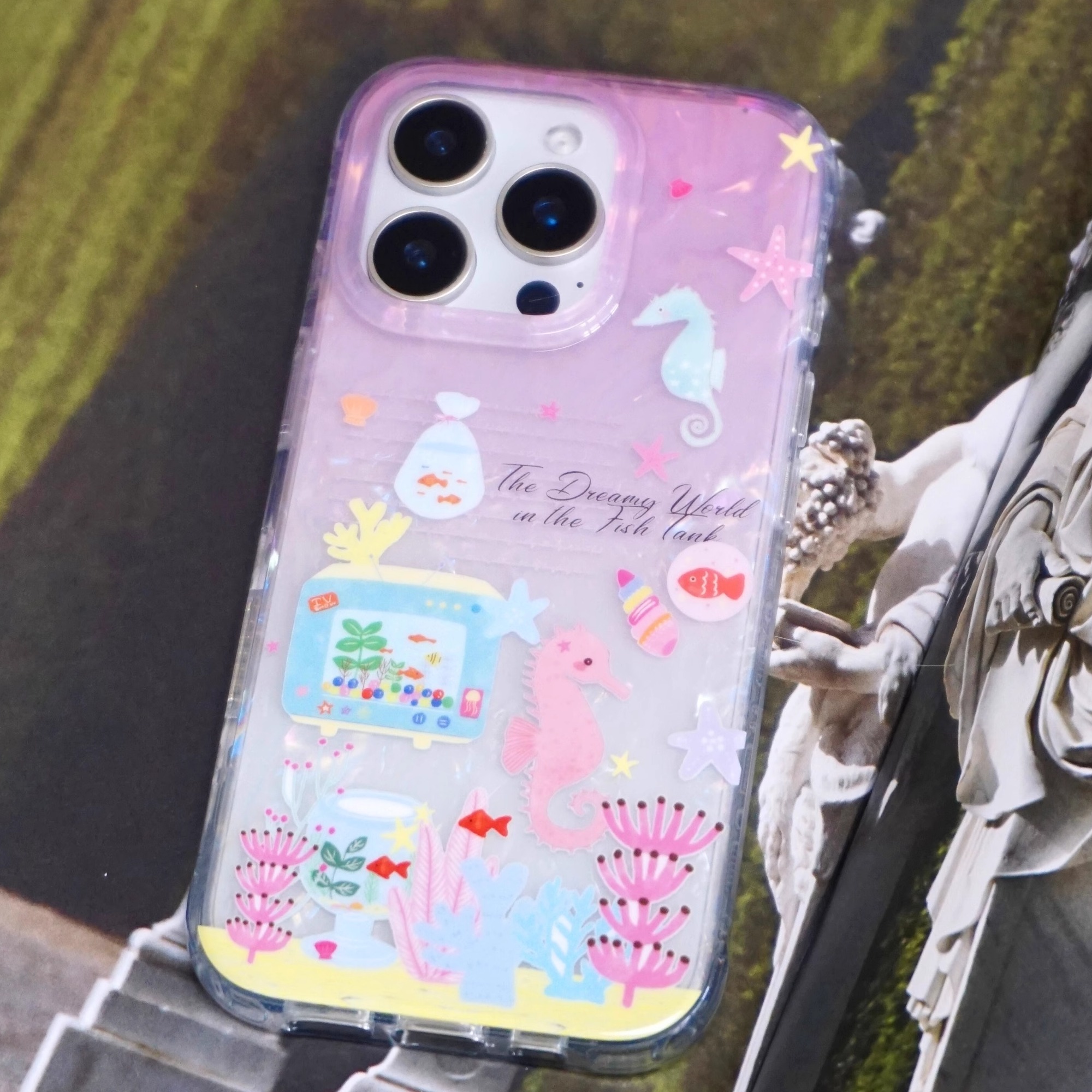 幻彩贝壳梦幻海洋粉色花园日系