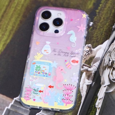 幻彩贝壳梦幻海洋粉色花园日系