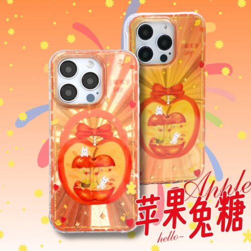 【支持17】星期天家苹果兔兔糖甜品新款少女高级感艺术日韩透明IMDiPhone16ProM苹果15华为p70mate60晕染