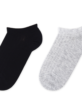 棉元素女士袜棉质纯色简约透气浅口袜女生夏季薄款船袜C20375