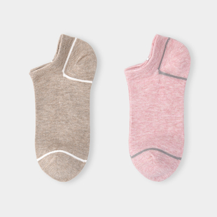 棉元 百搭学生袜子C20398 素女士船袜舒适透气棉质短筒夏天女生时尚