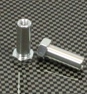 禾宝HOBAO 40016  HyperH2越野 H2 转向铝柱, 2 pcs 6元运费