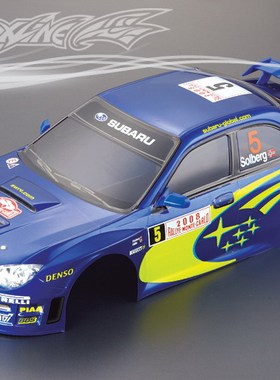 1/10竞速漂移车壳 PC车壳成品 WRX9翼豹STI 蓝色涂装 190mm宽