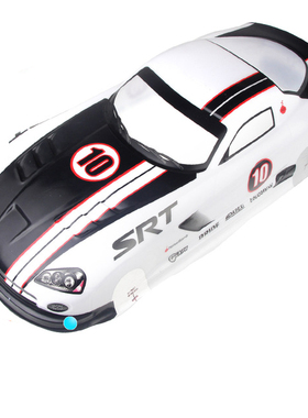 1/10 PVC彩印车壳 红色/白色 道奇蝰蛇SRT10 190mm漂移竞速RC车壳