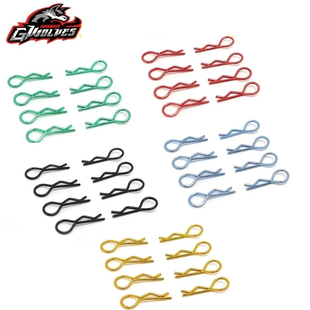 RC遥控模型 1/10 1/14 R卡 彩色电镀R卡 车壳扣 漂移短卡拉力攀爬