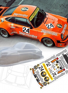 1/10保时捷911PC透明M车壳 TM211 附彩贴/灯杯 210mm 运费6元