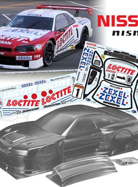 1/10 GTR战神 R34 TC034  轴距258mm透明PC  运费6元