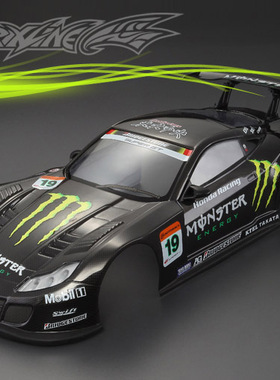 现货 1/10竞速漂移车壳 PC透明车壳 本田HSV GT 赛道版 190mm宽度