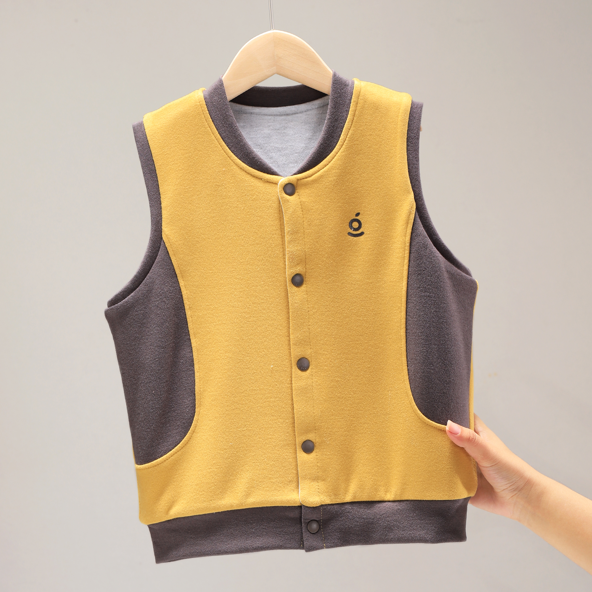 儿童马甲女童秋冬加厚背心宝宝马夹大童保暖外穿男童德绒坎肩内穿