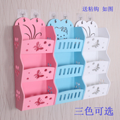 卫生间置物架墙壁装 饰三层架子壁挂浴室整理架洗手间收纳架免打孔