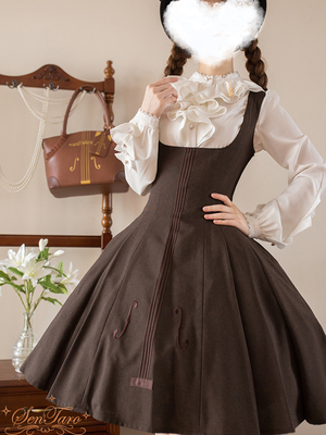 taobao agent [Semotaro] Original black forest elegant pleated Brock satin lolita shirt