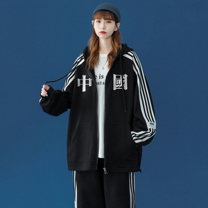 中性套装 秋冬开衫连帽卫衣男女卫裤套装TZ6706 P100控138图片