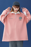中性秋季新款撞色宽松polo立领卫衣男女新B6203P55控68，男装卫衣，电商A268