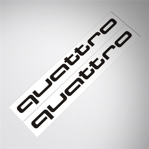 适用Audi quattro 奥迪车身车门划痕贴侧裙汽车贴纸装饰贴