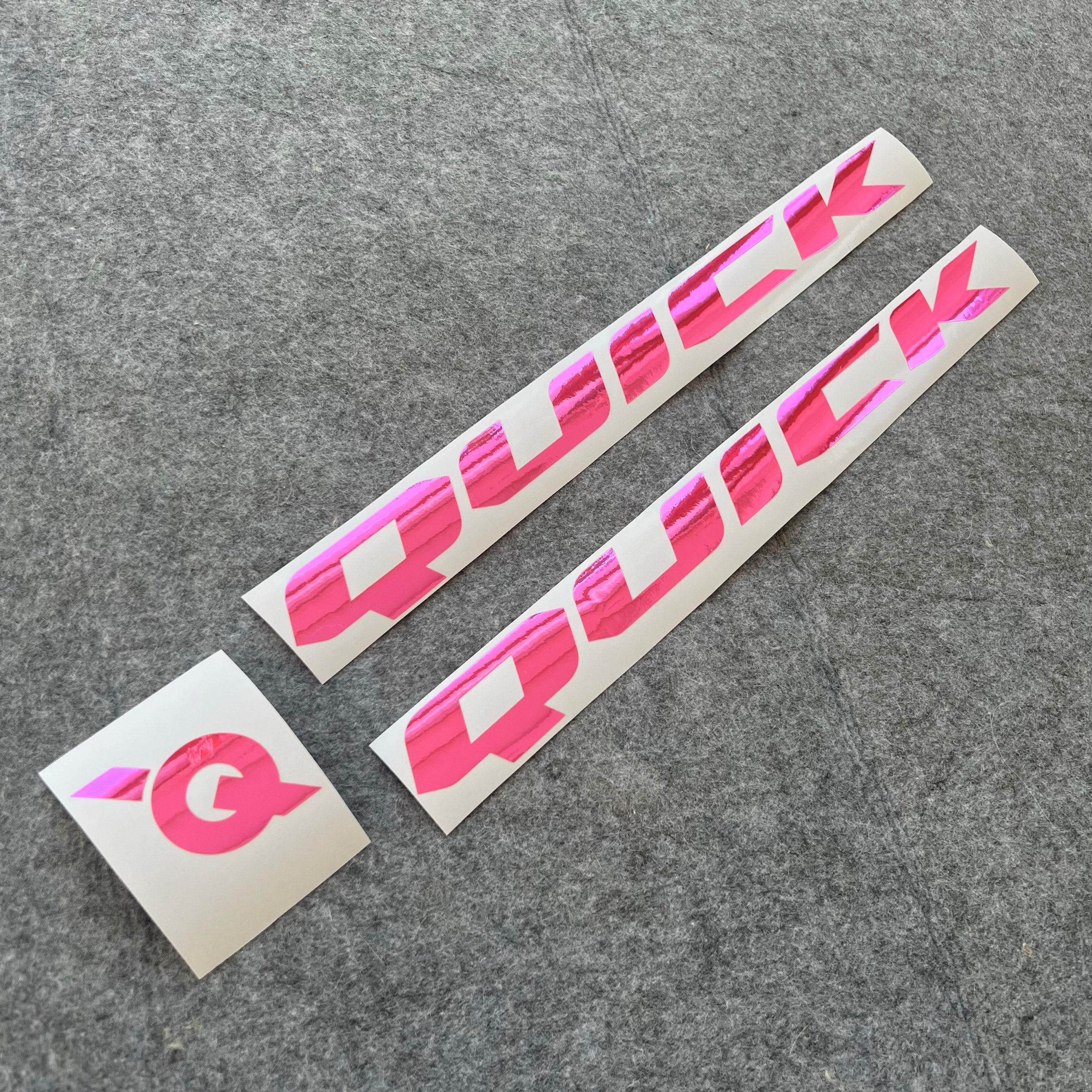 适用快客QUICK公路车车架LOGO改色覆盖贴纸防水贴画涂装拉花