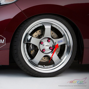 ssr sp1 wheel sticker decal ssr轮毂车贴纸轮圈车贴花胎铃车贴