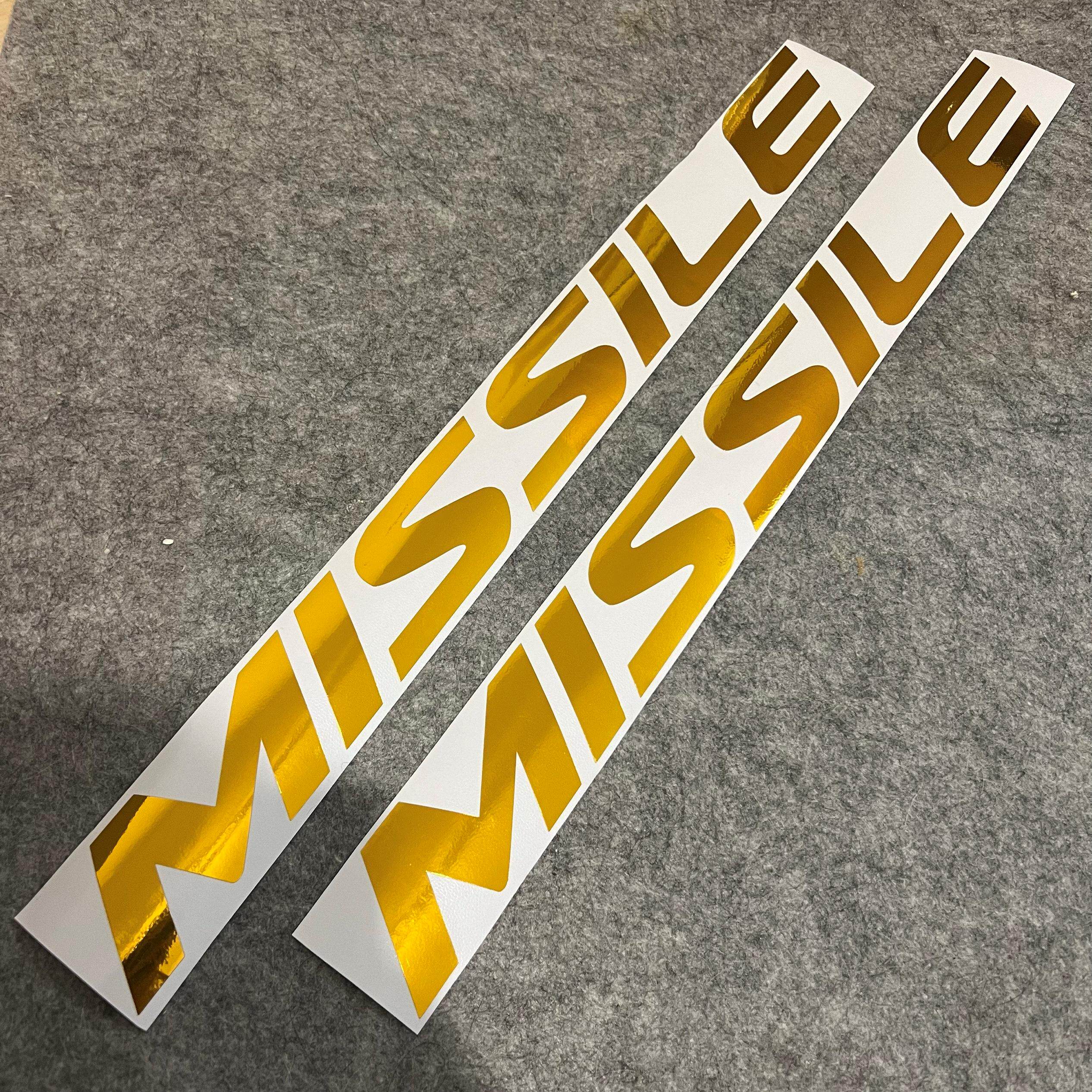 MISSILE米赛尔公路车水星海王星车架logo改色贴防水不留胶