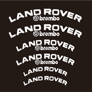 适用于路虎卡钳贴纸LANDROVER 发现神行极光刹车贴标 揽胜运动版