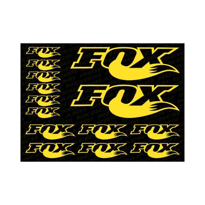 适合FOX山地个性反光贴镂空雕刻车架贴纸自行车架公路死飞单贴纸
